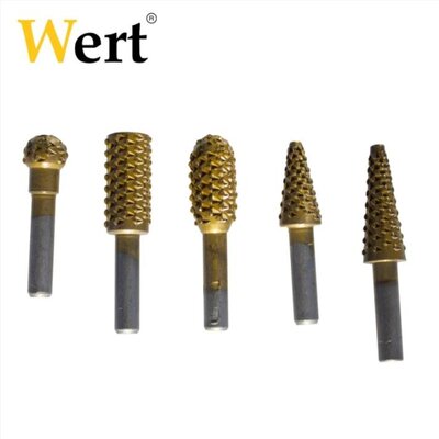 WERT 9015 Rotary Rasps for Wood, 5 Pcs